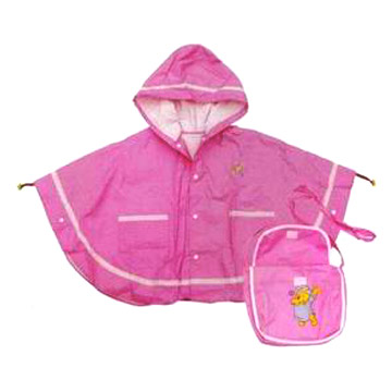  Children`s Rainwear with Backpack (Children`s Outerwear avec sac à dos)