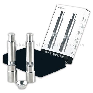  Stainless Steel Salt and Pepper Mills ( Stainless Steel Salt and Pepper Mills)