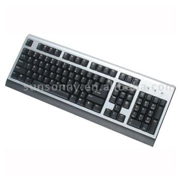  Silver and black laser printed keyboard (Argent et laser noir imprimé de clavier)