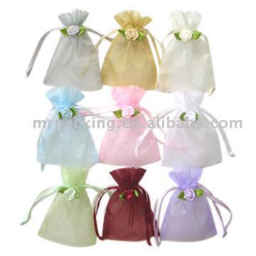 Rosette Organza Bags (Rosette Organza Bags)