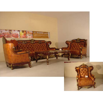  Leather Sofa Set (Canapé en cuir Set)