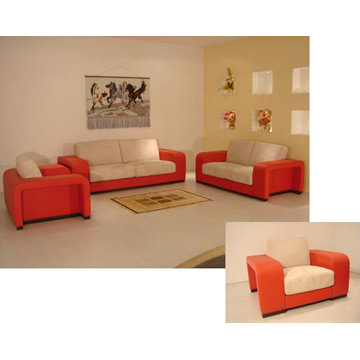  Leather Sofa Set (Canapé en cuir Set)