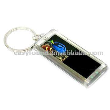  Solar Powered LCD Flashing Key Chain (Солнечные приведенные в действие ЖК мигающий Key Chain)