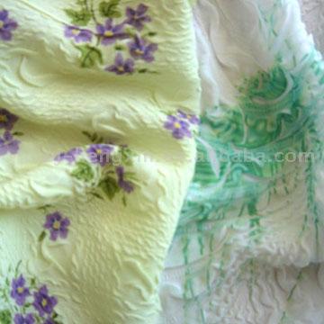  100% Polyester Chiffon with Printing and Crinkling (100% полиэстер, шифон с печатью и курчавые)