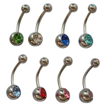 Einzel-und Doppelzimmer Jewelled Navel Rings (Einzel-und Doppelzimmer Jewelled Navel Rings)