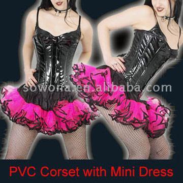 PVC-Vinyl Korsett, PVC-Unterwäsche, Sexy Lingerie (PVC-Vinyl Korsett, PVC-Unterwäsche, Sexy Lingerie)