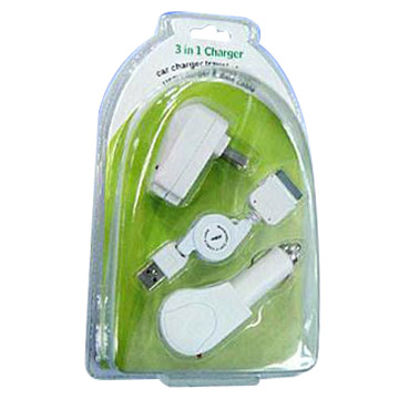  3-In-1 Charger Compatible for iPod (GT-IPOD18-3-IN-1) (3-in  Зарядное совместимо с Ipod (GT-IPOD18-3-в ))
