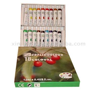  18-Piece Acrylic Color Set