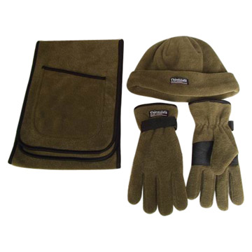  Polar Fleece Hat, Scarf and Gloves Set ( Polar Fleece Hat, Scarf and Gloves Set)