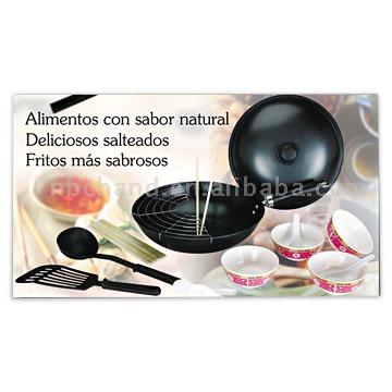  18Pcs Chinese Wok Set (18pcs китайских Вок Установить)