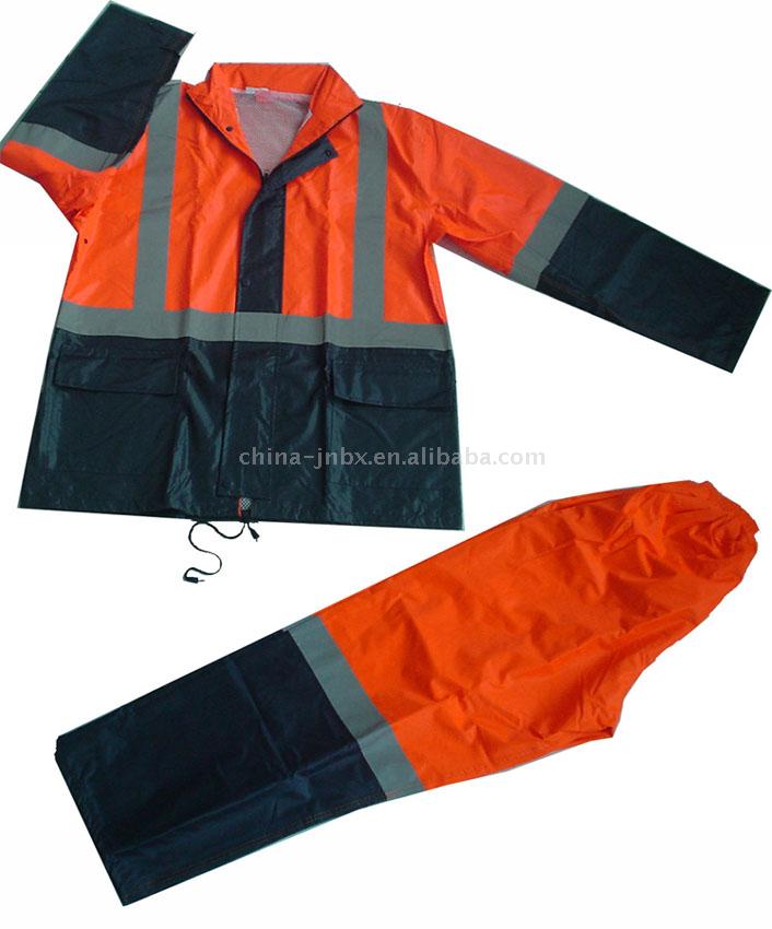  170T Polyester Rainsuit with Mesh Lining (170T Polyester Regenanzug mit Mesh-Futter)