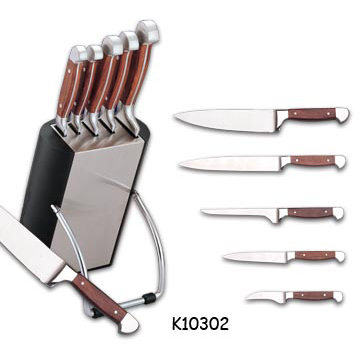  Forged Handle Knife Set (Ensemble de couteaux forgés Manche)