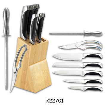  7pc POM/Stainless Steel Knife Set (7pc POM / acier inoxydable Ensemble de couteaux)