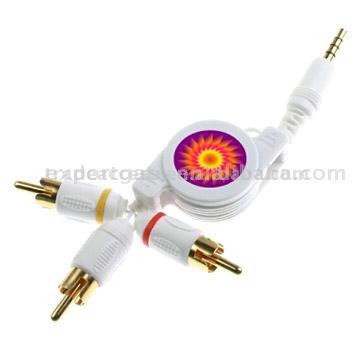  iPod AV Compatible Retractable Cable (IPod В. Совместимость Retr table Cable)