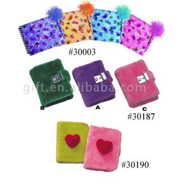  Plush Cover Notebook (Peluches Cover Portable)