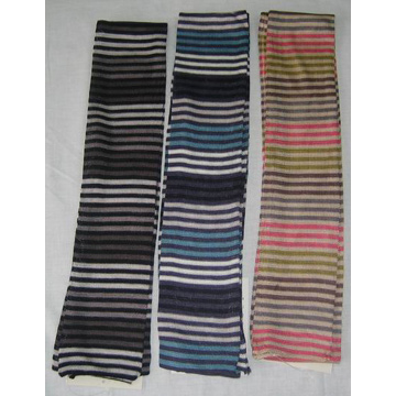  Multi-Stripe Viscose Scarf (Multi-Stripe Viscose Echarpe)