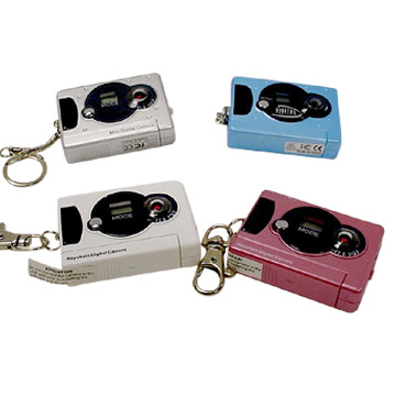  100K / 300K Pixel Digital Mini Cameras with Keychain