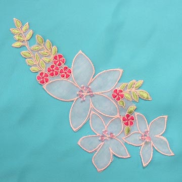  Rayon Embroidery with Beads on Organza (Районные Вышивка бисером по органзы)