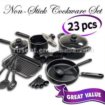  23pcs Non-Stick Cookware Set (23pcs ustensiles antiadhésifs Set)