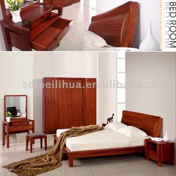  Bed, Wardrobe, Side Board & Night Stand (Lit, armoire, Side Board & Night Stand)