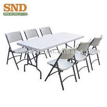  Blow Mold Plastic Table and Chairs (Blow Mold plastique Table et chaises)