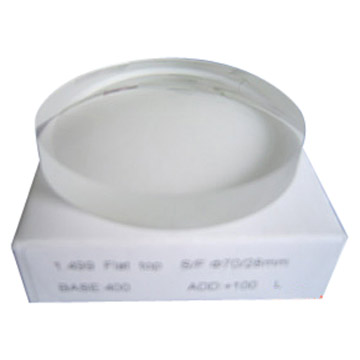  CR-39 1.499 Flat Top Semi-Finished Lens (CR-39 1,499 Flat Top lentille semi-finie)