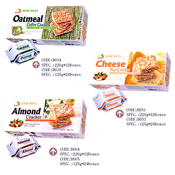  Almond Nutrition, Cheese Nut & Oatmeal Coffee Cracker (Миндаль питания, сыра орехов & Овсяное Кофе Cr ker)