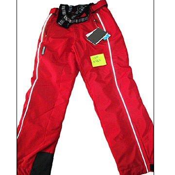  Ladies` 100% Polyester Skiing Pants (Skiing Clothing) (Женские 100% полиэстер лыжи Брюки (лыжи одежда))