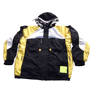 Men`s 100% Polyester Ski-Jacke (Ski Bekleidung) (Men`s 100% Polyester Ski-Jacke (Ski Bekleidung))