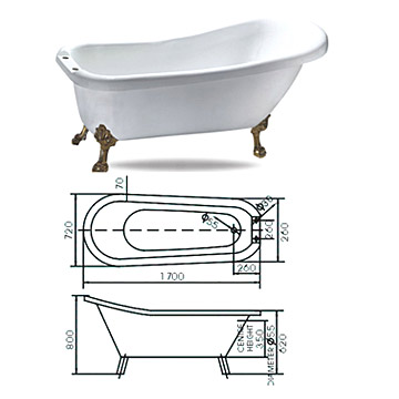  Classic Bathtub (Classic Baignoire)