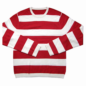  Men`s Sweater with Stripes ( Men`s Sweater with Stripes)