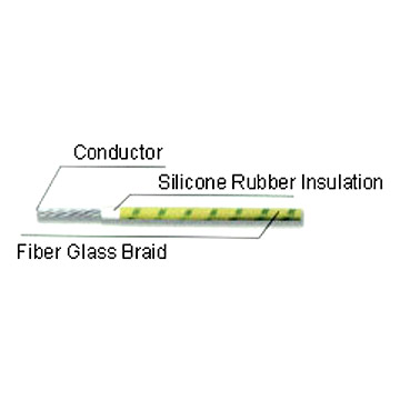 Silikon-Gummi-isolierte Befestigung Draht mit Glasfaser-Geflecht (Silikon-Gummi-isolierte Befestigung Draht mit Glasfaser-Geflecht)