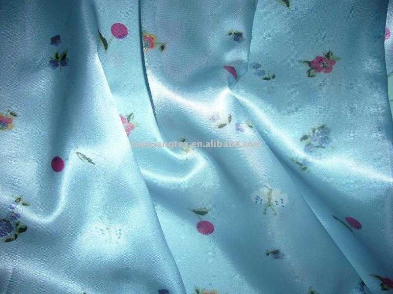  100% Polyester Printed Satin Fabric (100% полиэстер, печатная Атласные ткани)