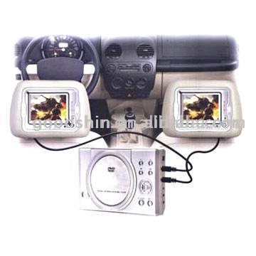 Auto-DVD mit zwei 7 "Screens, MP4 (DivX) und Game (Auto-DVD mit zwei 7 "Screens, MP4 (DivX) und Game)