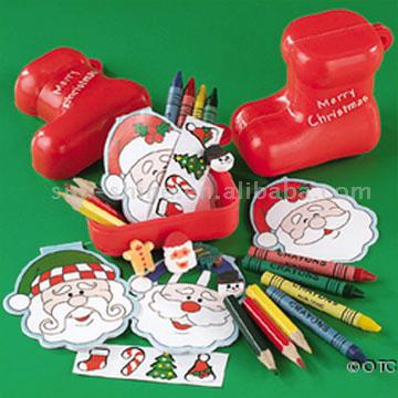  Stationery Set (Christmas Stockings) (Канцелярский набор (рождественские чулки))