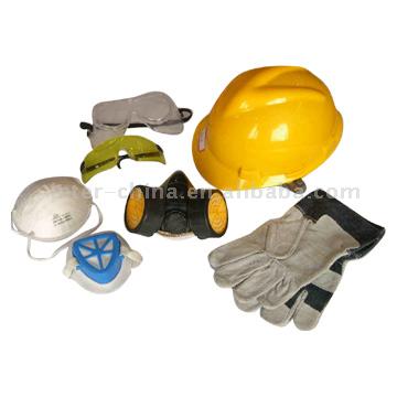  Safety Tools, Helmet and Gloves (Un outil de sécurité, casque et gants)