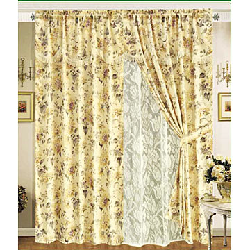  Printed Jacquard Curtain