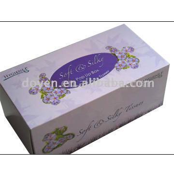 Facial Tissue Box, Facial Tissue, Boxed Facial Tissue, Tissue Box, Tissue Paper (Mouchoirs fort, Mouchoirs, Boxed Mouchoirs, Tissue Box, Papier de soie)