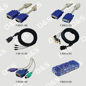  VGA and KVM Cables (KVM и VGA кабели)