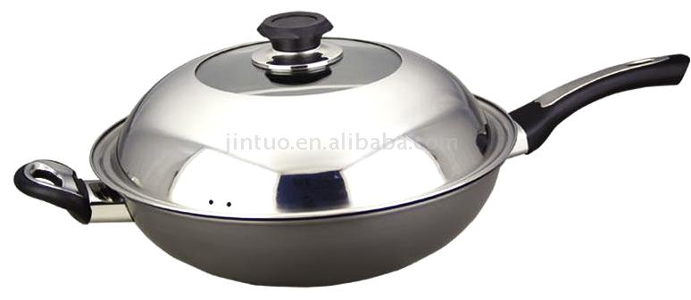  36cm Non-Stick Smokeless Wok (36см Неприлипающие бездымного Вок)