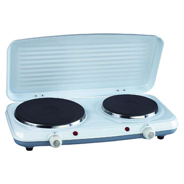  Electric Double Hot Plate with Lid ( Electric Double Hot Plate with Lid)