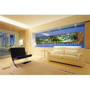  Wall-Mounted Aquarium (Carbonized Wooden Frame) ( Wall-Mounted Aquarium (Carbonized Wooden Frame))