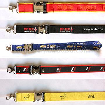  Screen Printed Lanyards and Keystraps with Satin (Экран Печатный ремешки и Keystraps с атласной)