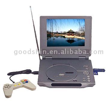 7" or 8" Portable DVD Player with MP4 (DivX), TV, Game, Card Read