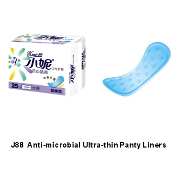 Anti-Microbial Ultra-Thin Cottony Panty Liners (Anti-microbienne Ultra-Thin cotonneuses Panty Liners)