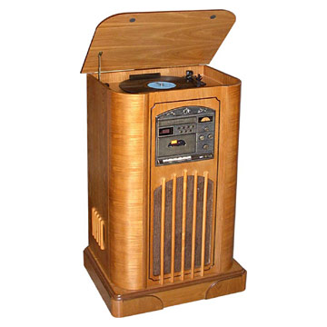  Classical Wooden Radio (RP-015) (Klassik Radio Holz (RP-015))