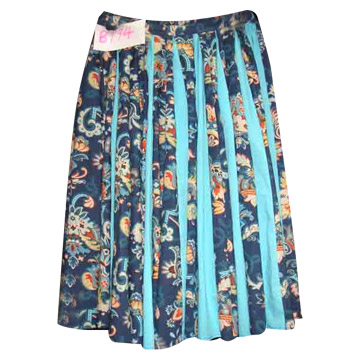  Printed Accordion Pleated Skirt ( Printed Accordion Pleated Skirt)