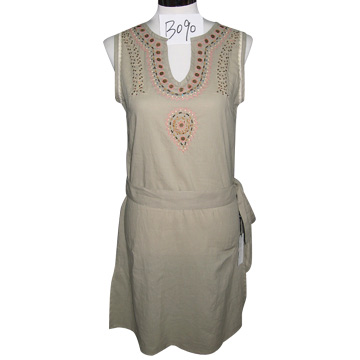  Cotton Dress with Embroidery ( Cotton Dress with Embroidery)