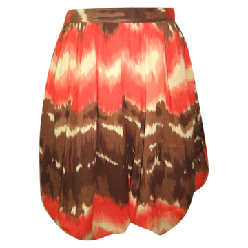  Printed Silk Skirt ( Printed Silk Skirt)