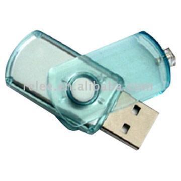 Drehbarer USB-Flash-Disk mit Transparent Body (Drehbarer USB-Flash-Disk mit Transparent Body)